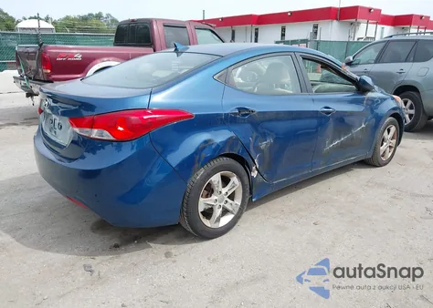 2013 Hyundai Elantra Gls from USA, damaged, VIN KMHDH4AEXDU994419